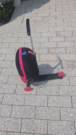 Roll ride suitcase scooter kids