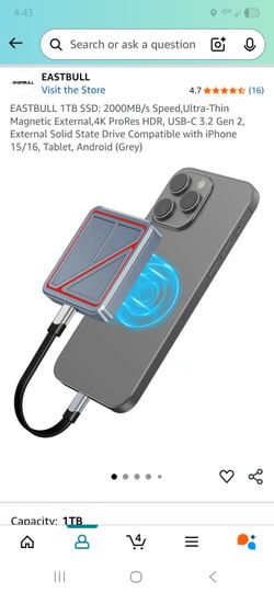 512GB Magnetic Portable Storage