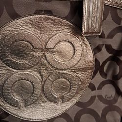 Gold Metalic Coach Purse  20.00 
