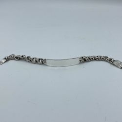 Men’s Silver ID Bracelet 