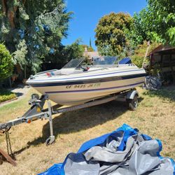 Bayliner Boat With 59hp Motor And Trailer