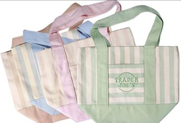 Trader Joe Stripped Mini Tote