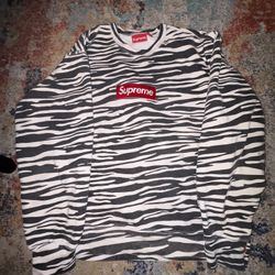 Supreme Zebra Crewneck