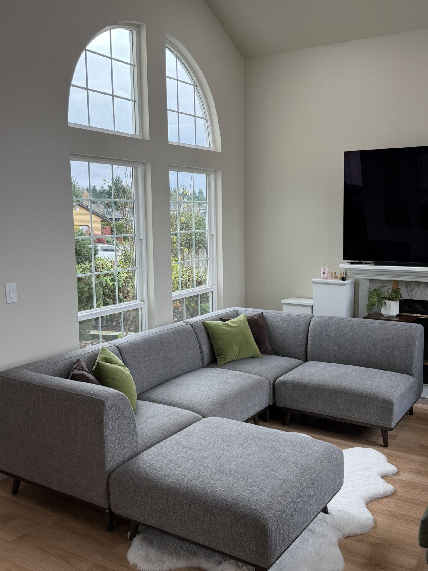 Modular 5-Piece Sectional Sofa Couch | FREE DELIVERY