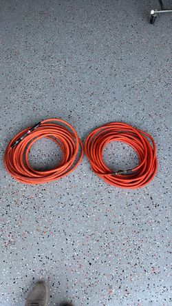 Two 50 foot 3/8 Air Compressor Hoses
