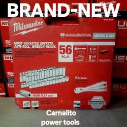 Milwaukee
3/8 in. Drive SAE/Metric Ratchet and Socket Mechanics Tool Set (56-Piece)