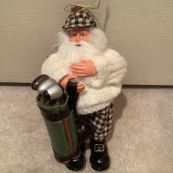 Golfing Santa NIB Christmas