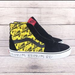 New Vans The Shining SK8 HI Horror Pack Yellow Stephen King Size 10.5 US