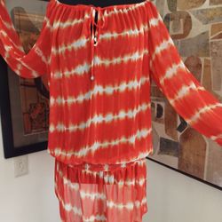 Jones New York  Orange Beach Cover Up (New)