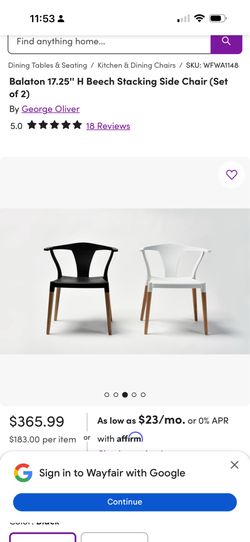 George Oliver stacking chairs