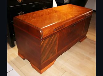 Lane Cedar/Walnut waterfall chest