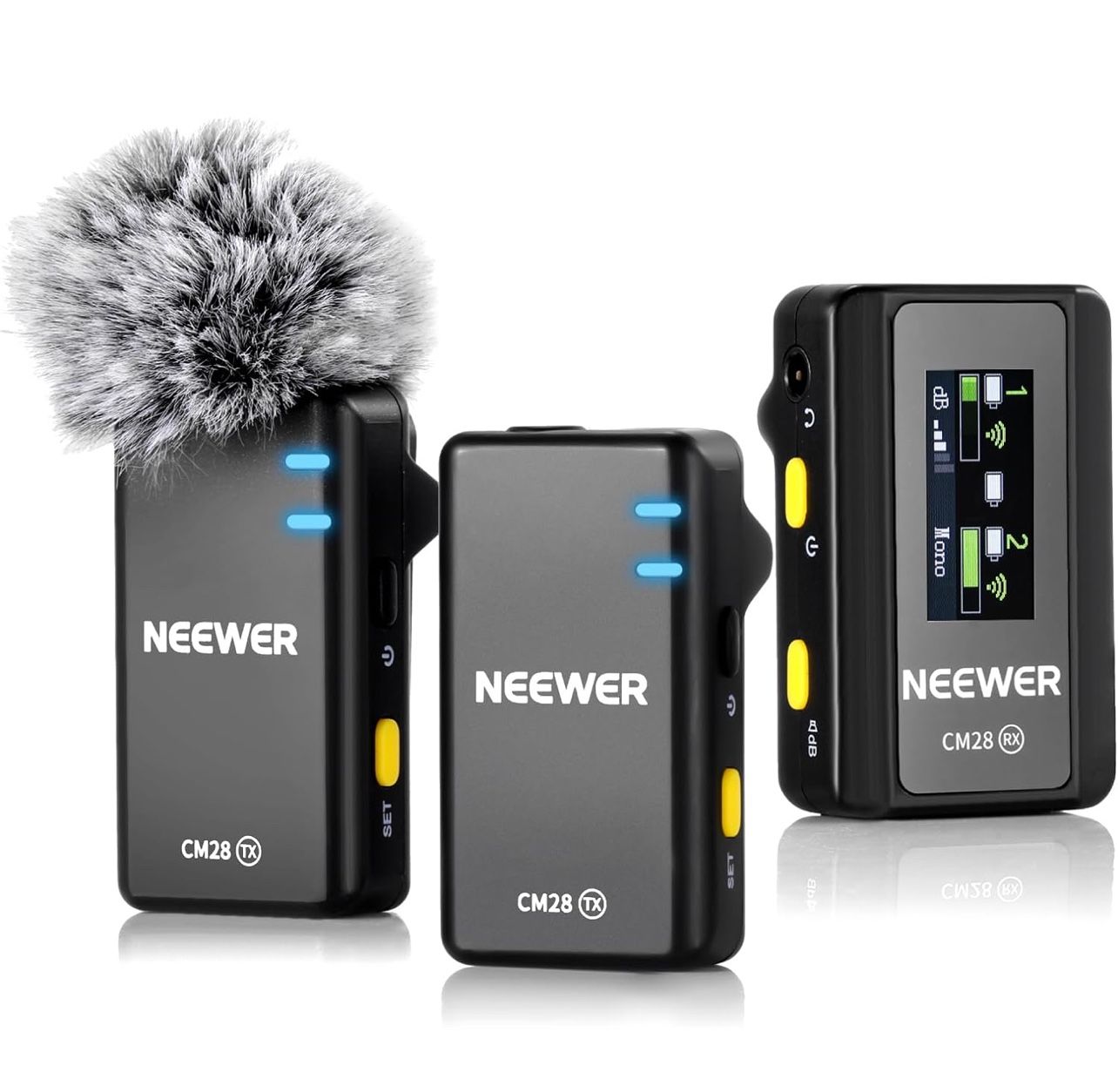 NEEWER CM28 PRO Wireless Lavalier Lapel Microphone System