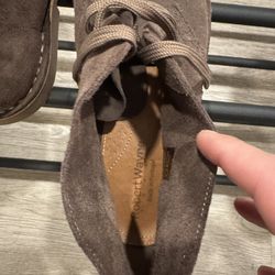 Robert Wayne Greyson Leather Swede Brown Boots Size 10 