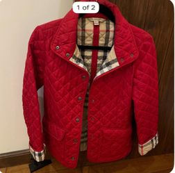 Burberry Brit Red Quilted Jacket