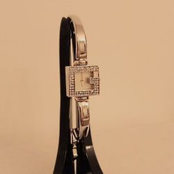 "NEW" Gorgeous Silver-Tone GUCCI "Copy" Watch w/cz stones  