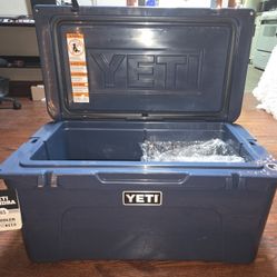 Navy Blue YETI Tundra 65 Hard Cooler