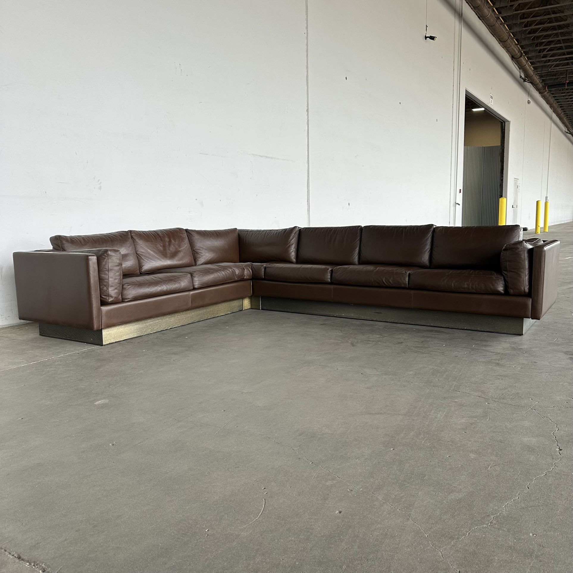 MCM Leather Sectional Sofa -Delivery Available