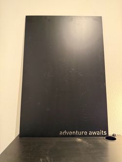 Adventure Awaits large metal magnet wall hanging