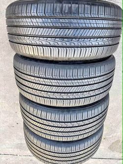 235-45-18 Hankook vendo un set de llantas usadas excelente condiciones de vida las 4 ✅🤩I am selling a set of used tires, all 4 in excellent living co