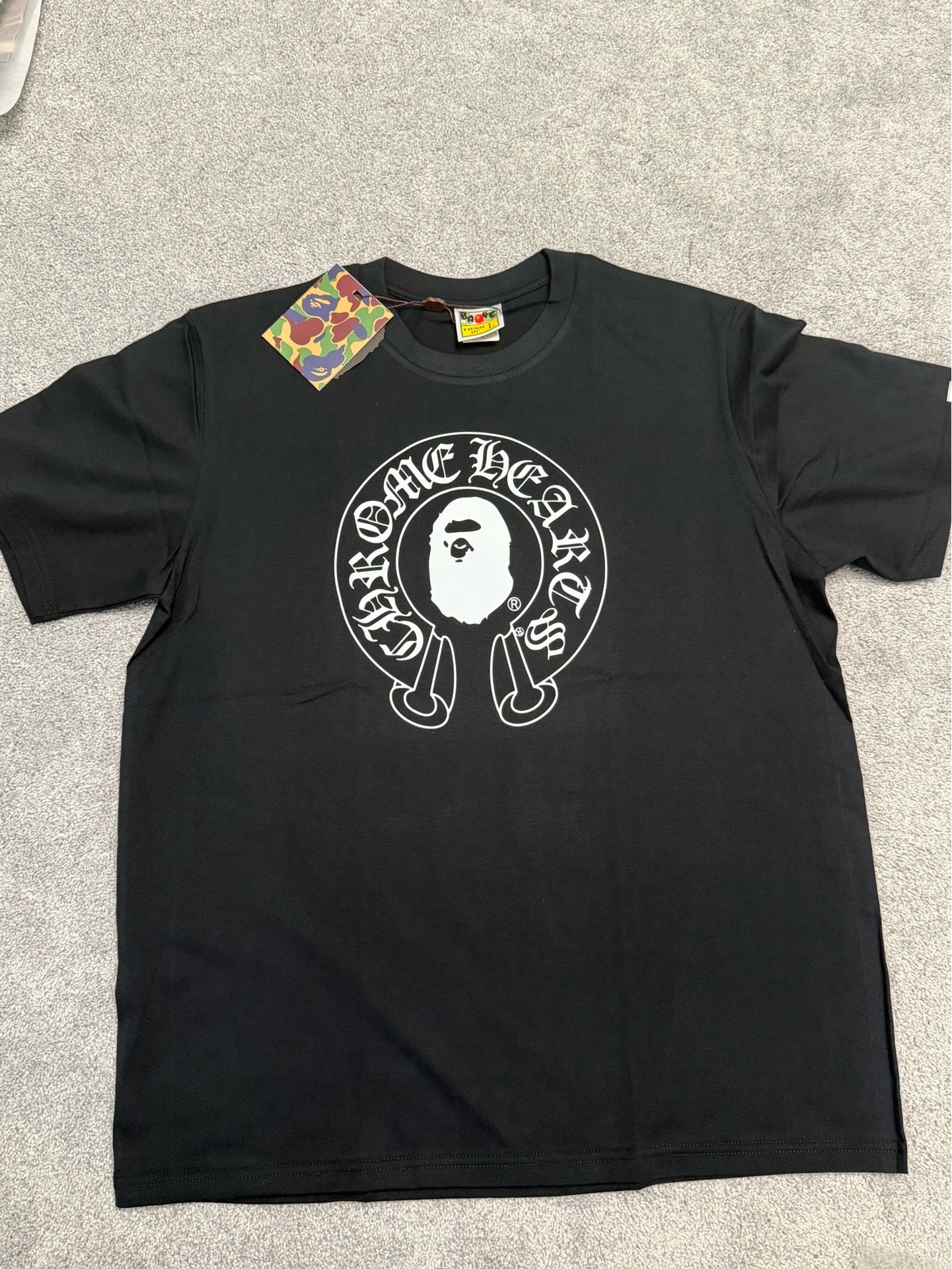 Bape X Chorme Black tshirt