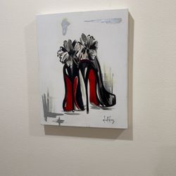 Leisl Long Canvas Paris High Heel Art 20x16 Classy Canvas