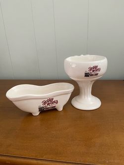 Bobby McGee's Conglomeration Ceramic Novelty Dishes Set of 2