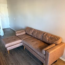 Light Brown Leather Couch