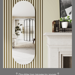 21x57 oval mountable mirror