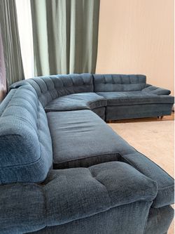 Vintage Curved Couch