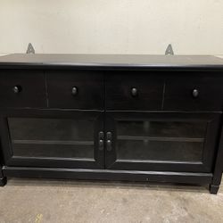 black entertainment center/tv stand