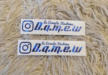 Brand new Custom instagram vinyl sticker decals.