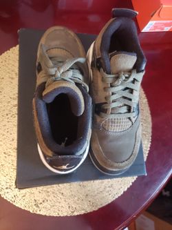 Kids Jordan 4 Retro Olive