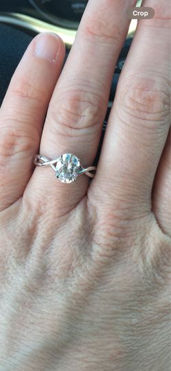 2.28 Carat moissanite  Engagement ring. Size 7