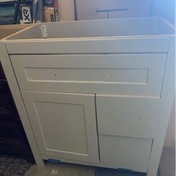 Single Bathroom Vanity 30in. W x 18 in. D x 34 in. H (no top)