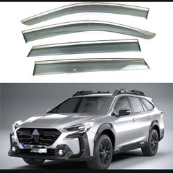 New Window Visor Vent Shade Deflector for 2020–2024 Outback,4 PCS Tape-On Black Tinted Window Visor Guard Vent for 2020–2024 Outback (B103)