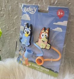 Bluey & Bingo Straw Toppers