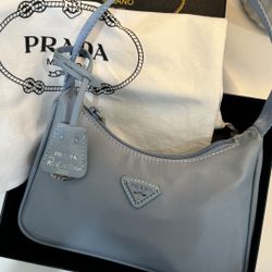 Re-edition baby Blue Prada Bag 