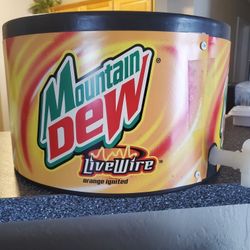 Mt Dew Countertop Cooler with Drain - Brand New