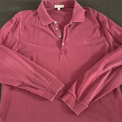 burberry authentic long sleeve polo