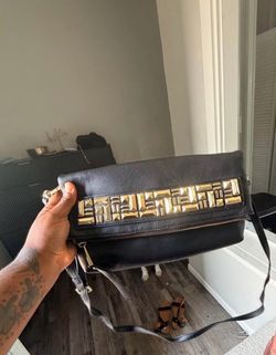 Gianni Bini Black Leather Clutch