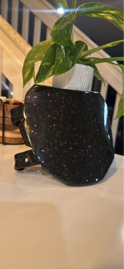 Forged carbon with purple specks odi plate