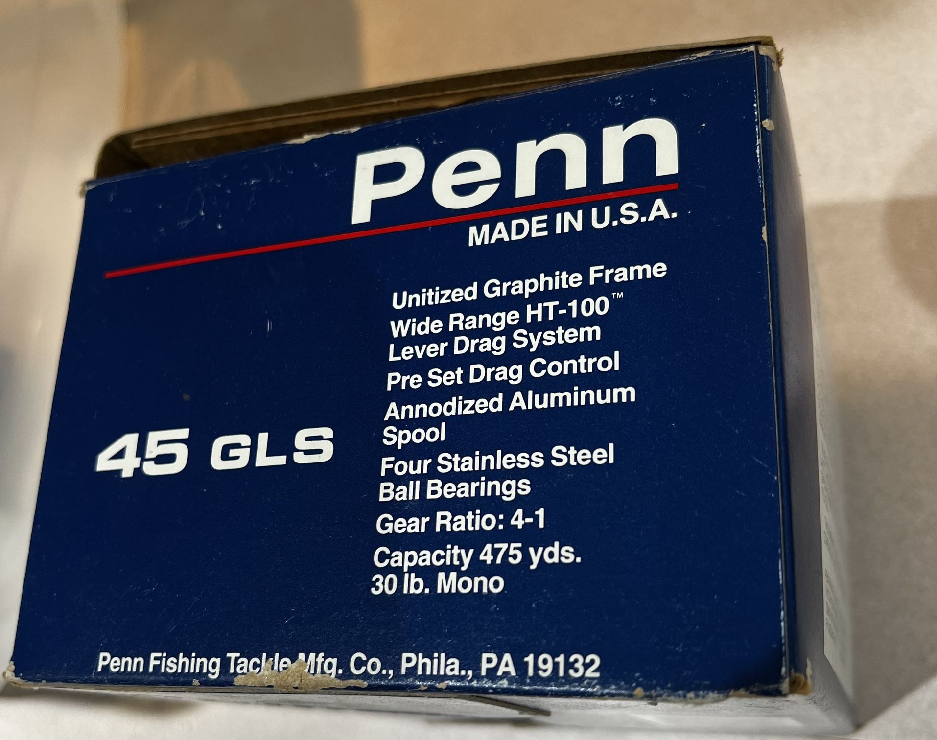 PENN GRAPHITE SENATOR 45 GLS LEVER 45 GLS Graphite Lever Senator Reel