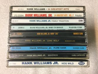 HANK WILLIAMS JR / SR CD LOT