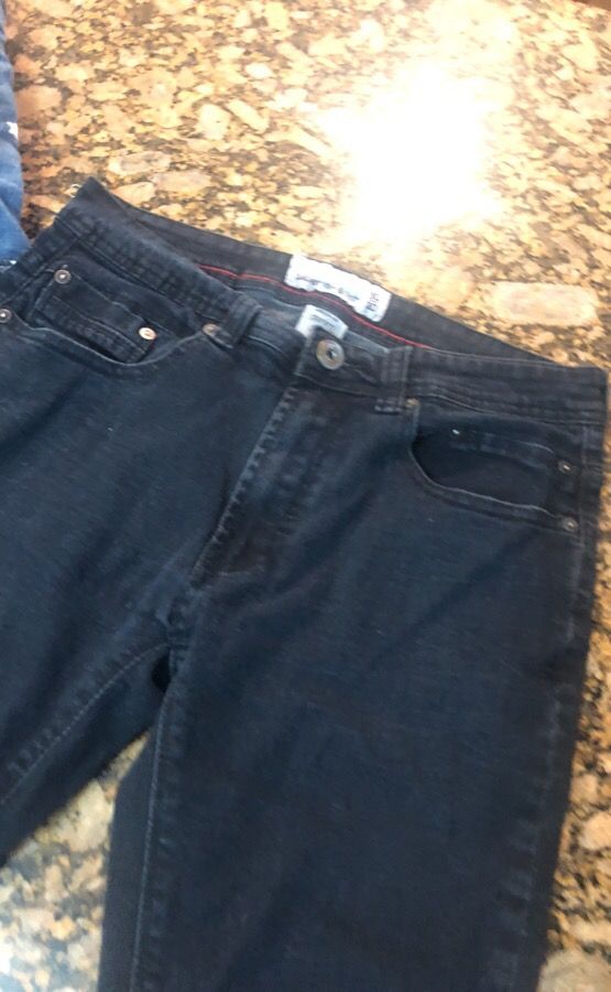 Boys black denim jeans good condition size 30