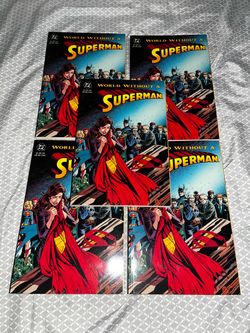 5x Superman Comic Books