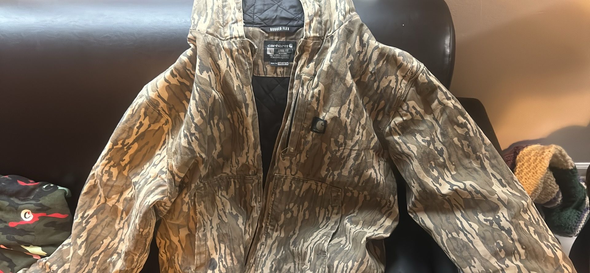 Carhartt Men's Rugged Flex Duck Loose Fit Insulated Camo Active Coat