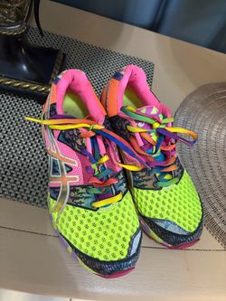 ASICS Multicolor Neon Running Sneakers