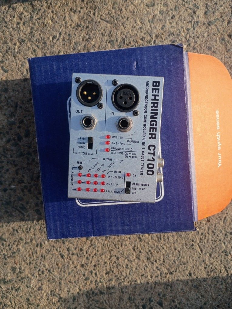 Behringer Ct100micropressor Controlled 6in 1 Cable Tester