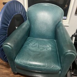 Leader Blue Accent Chair 