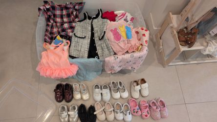 Baby girl clothes and shoes age 1-2